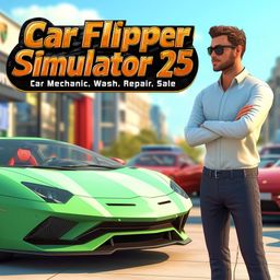 Car Flipper Simulator 25 - Car Mechanic, Wash, Repair, Sale (英语)